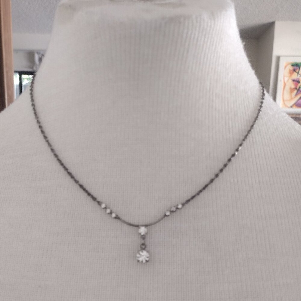 Necklace with Rhinestone - Picture 2 of 8